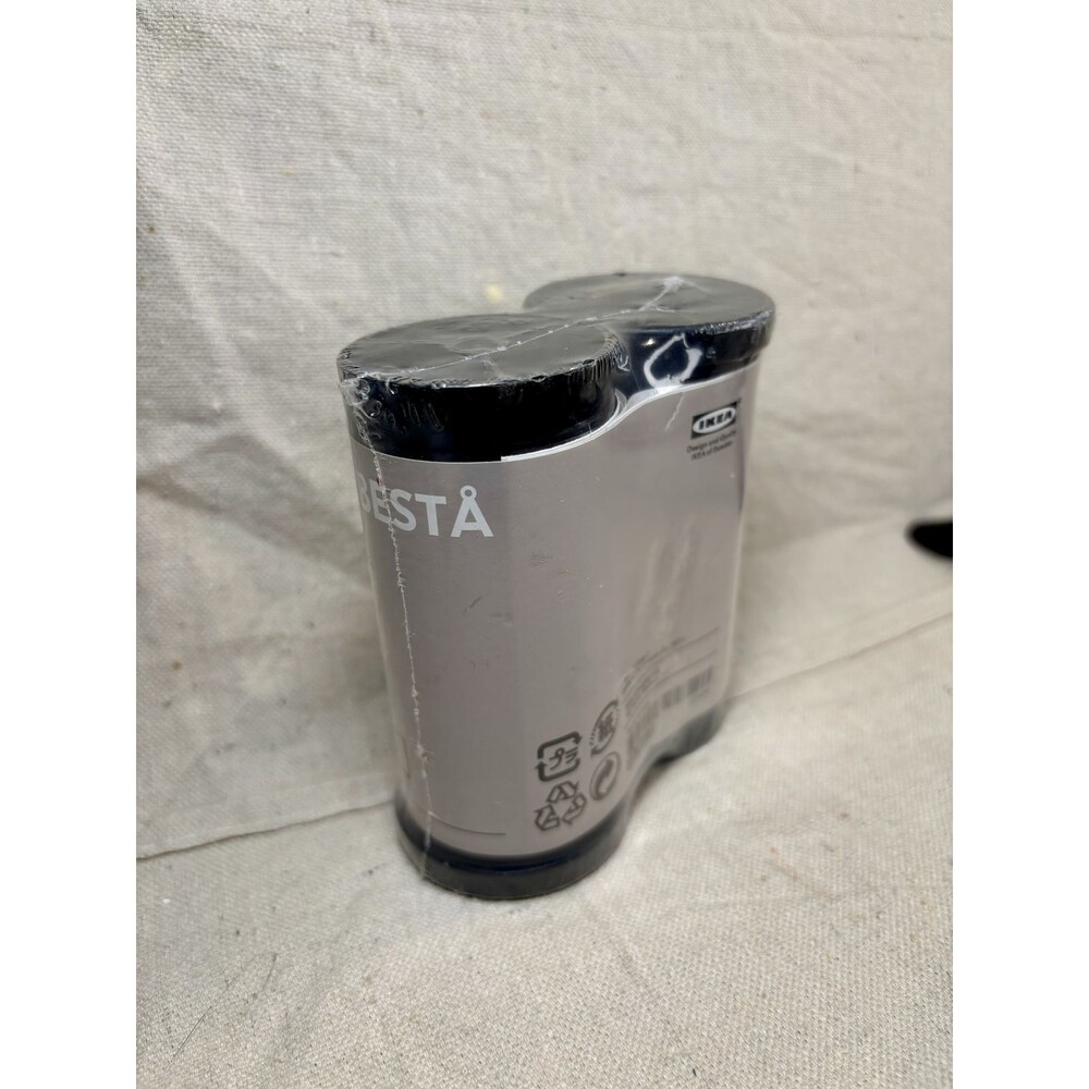 2 Pack Discontinued Ikea Besta Cylinder Legs 4 inch Black NEW 601.965.13 22568
